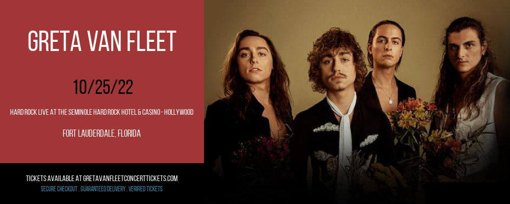 Greta Van Fleet at Greta Van Fleet Concert Tickets