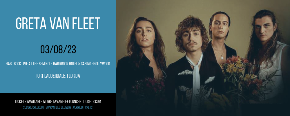 Greta Van Fleet at Greta Van Fleet Concert Tickets